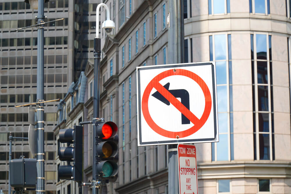 No Left Turn Sign Meaning, Rules, and Safety Tips