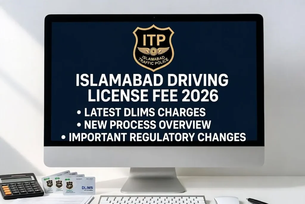 Islamabad Traffic police driving License fee
