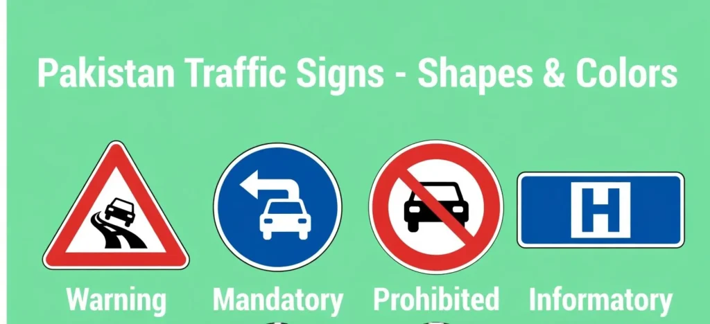 shapes and colour of signs